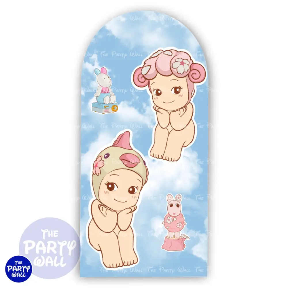Sonny Angels - Funda para mampara de punta redonda o rectangular The Party Wall