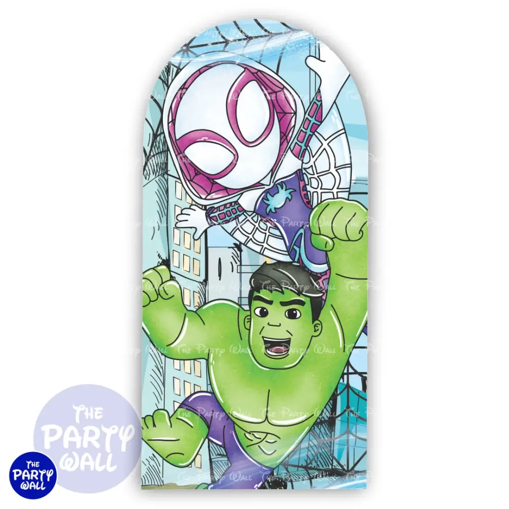 Spidey - Funda para mampara de punta redonda o rectangular The Party Wall