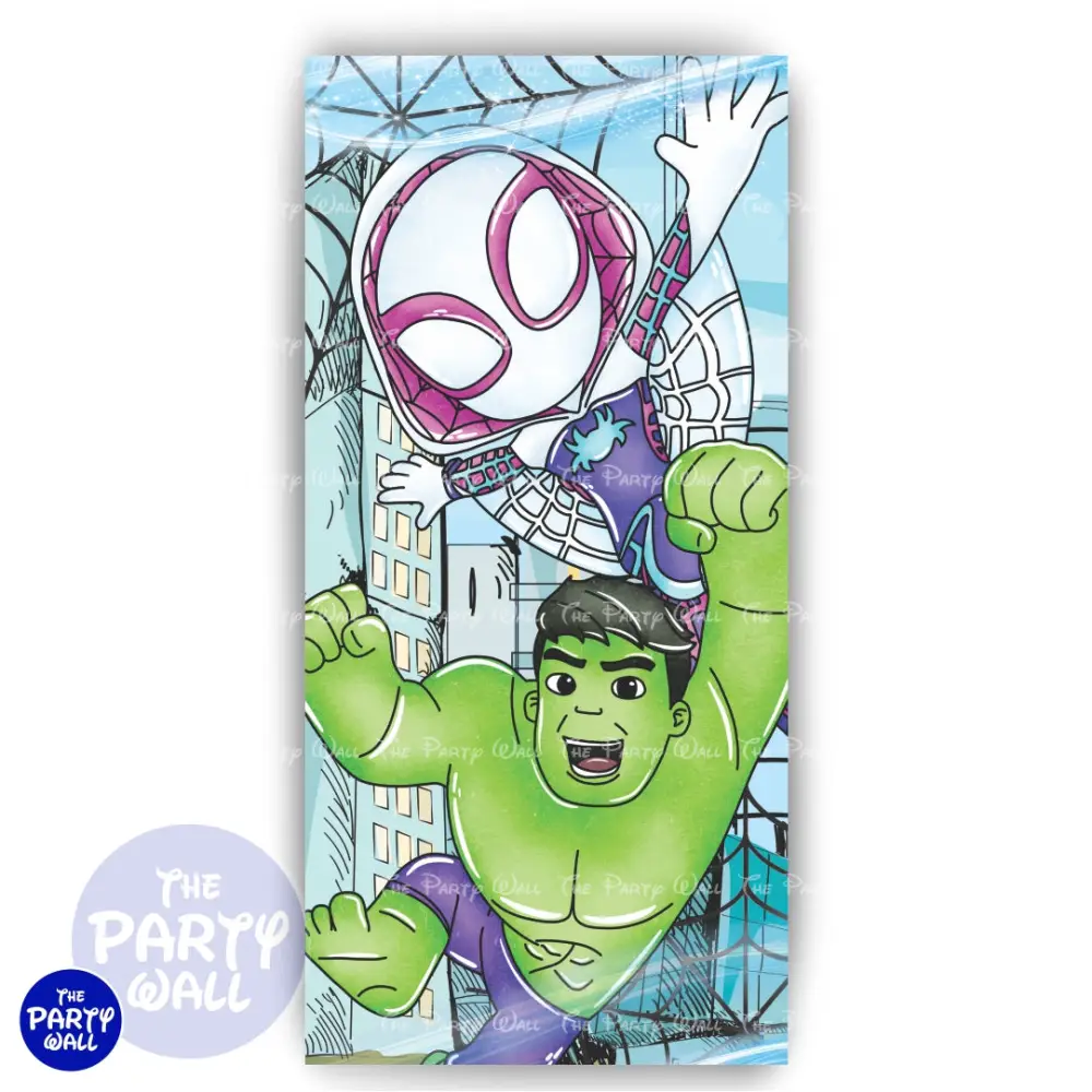 Spidey - Funda para mampara de punta redonda o rectangular The Party Wall