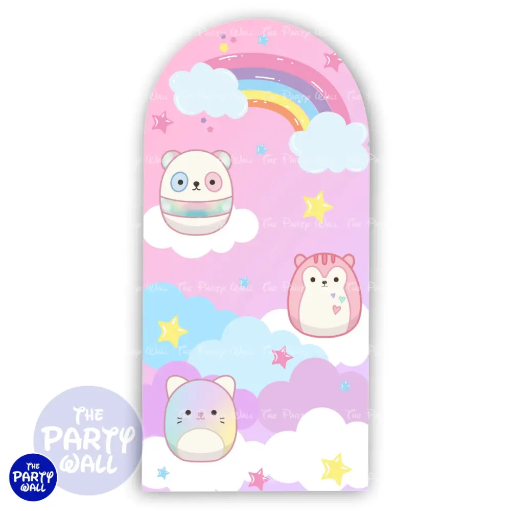 Squish Mallows - Funda para mampara de punta redonda o rectangular The Party Wall