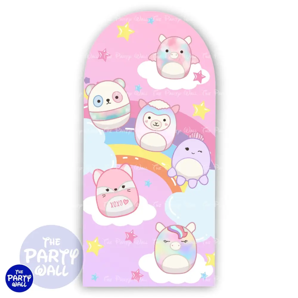 Squish Mallows - Funda para mampara de punta redonda o rectangular The Party Wall