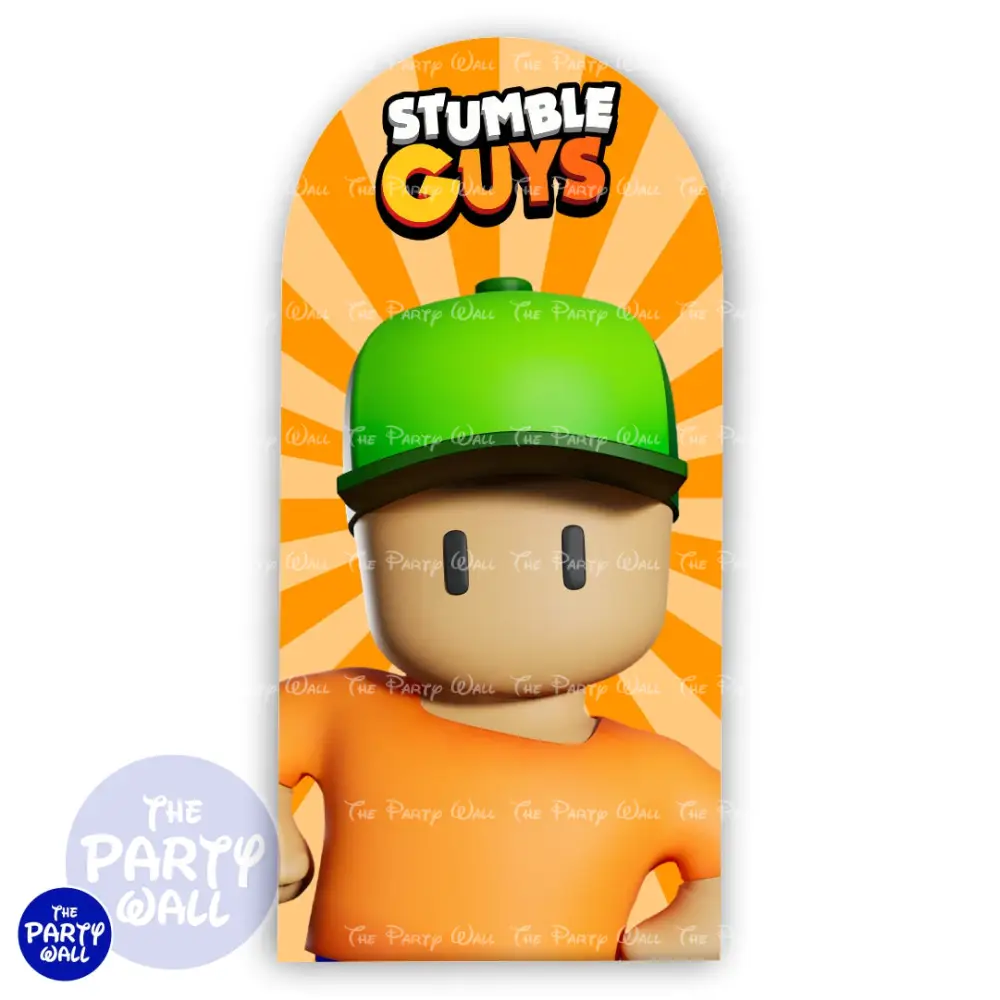 Stumble Guys - Funda para mampara de punta redonda o rectangular The Party Wall