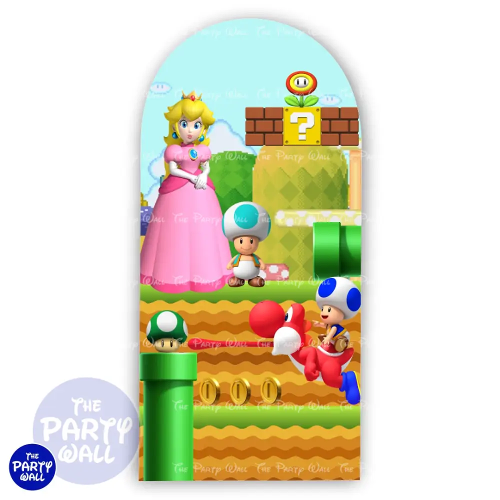 Super Mario - Funda para mampara de punta redonda o rectangular The Party Wall