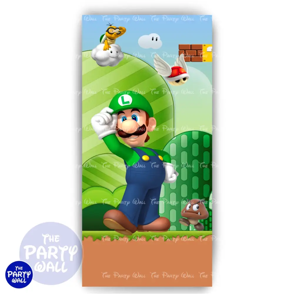 Super Mario - Funda para mampara de punta redonda o rectangular The Party Wall