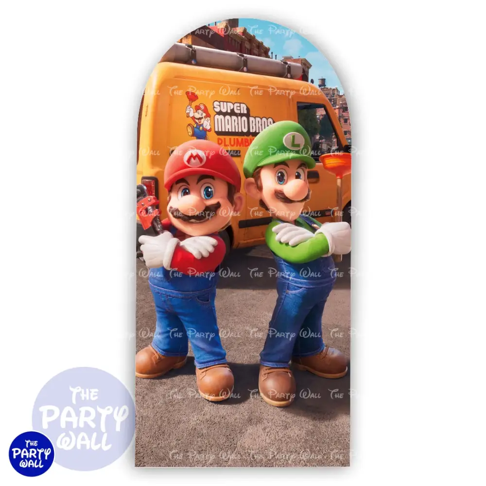 Super Mario - Funda para mampara de punta redonda o rectangular The Party Wall