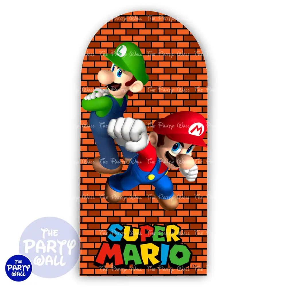 Super Mario - Funda para mampara de punta redonda o rectangular The Party Wall