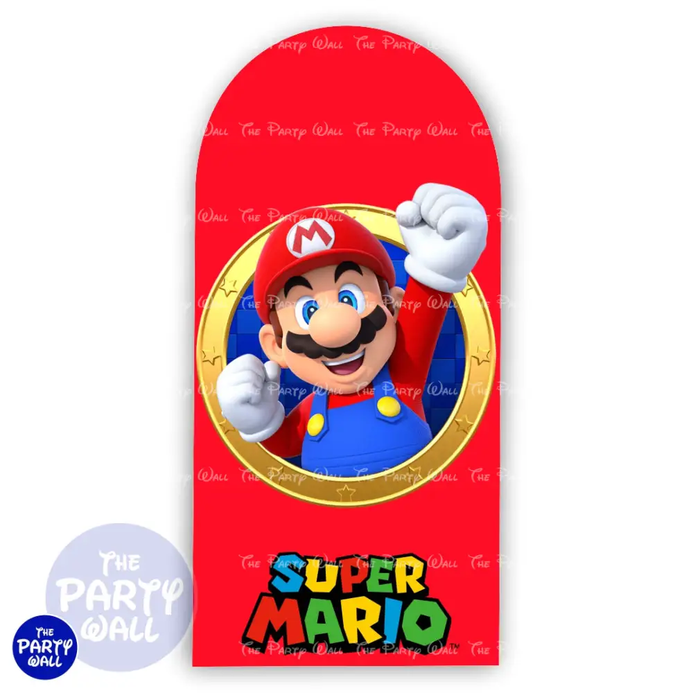 Super Mario - Funda para mampara de punta redonda o rectangular The Party Wall