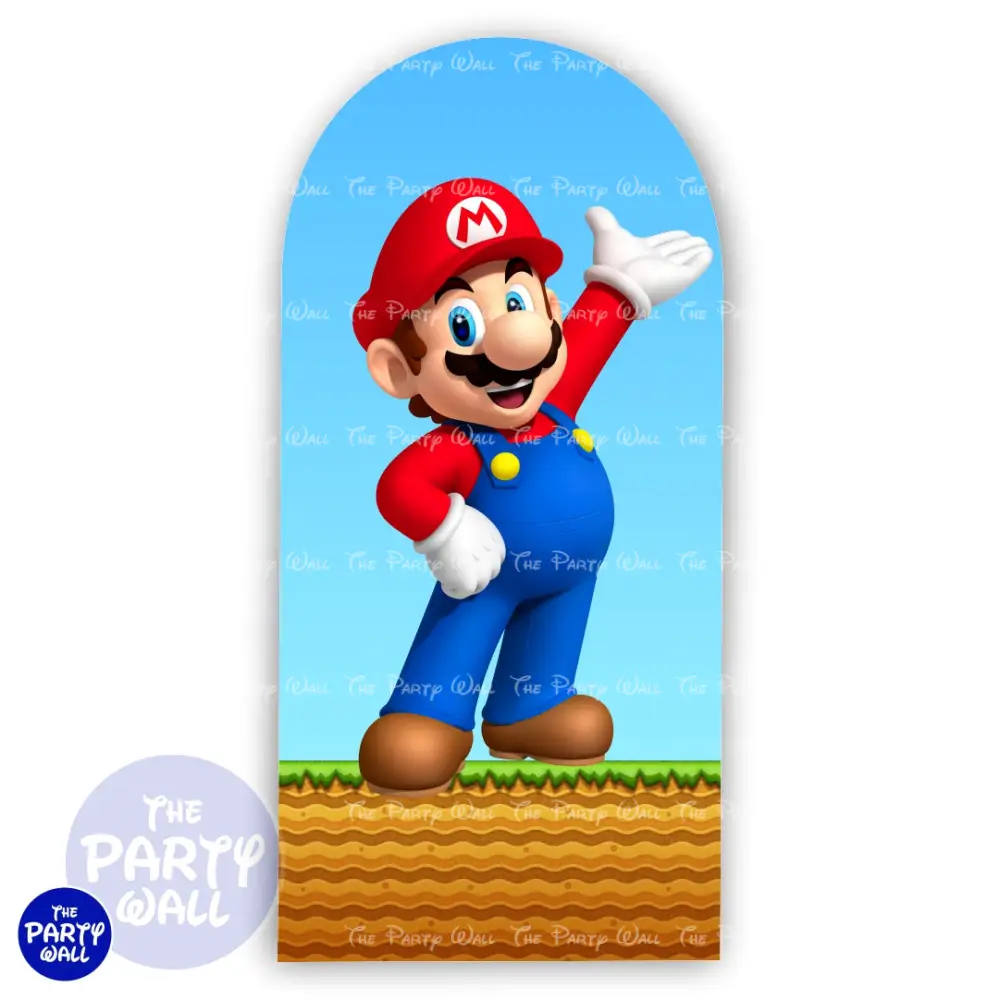 Super Mario - Funda para mampara de punta redonda o rectangular The Party Wall