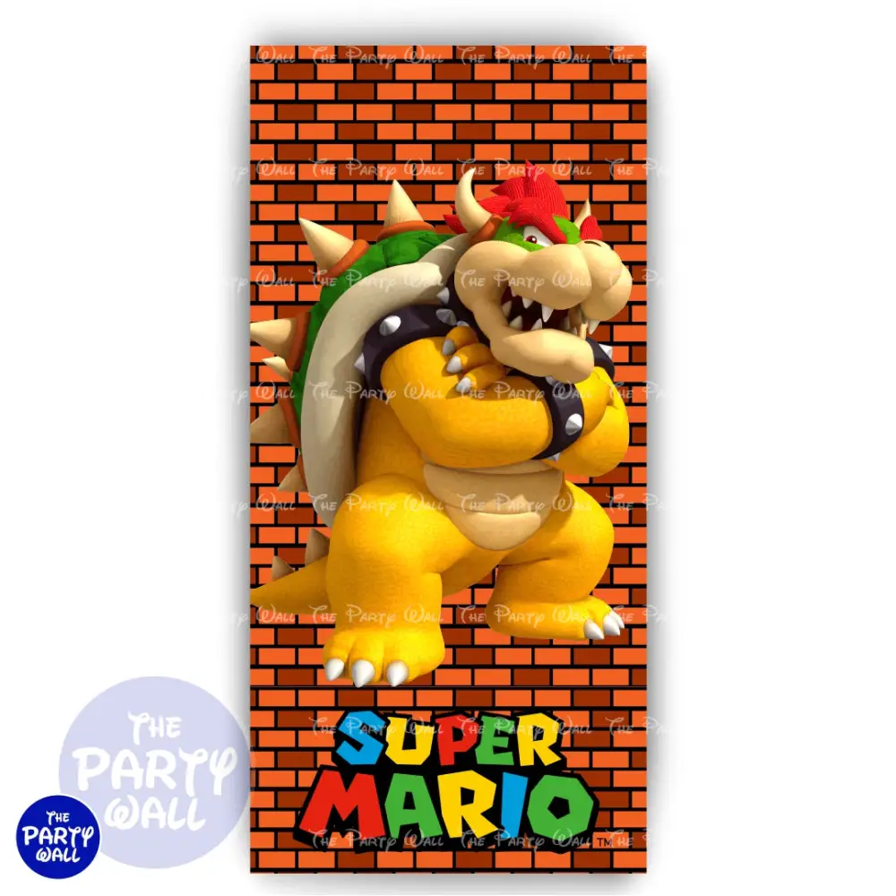 Super Mario - Funda para mampara de punta redonda o rectangular The Party Wall
