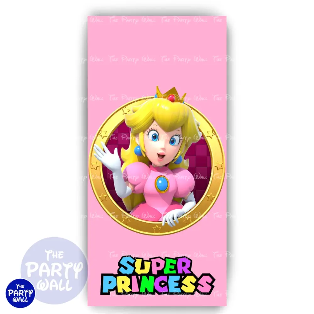 Super Mario - Funda para mampara de punta redonda o rectangular The Party Wall