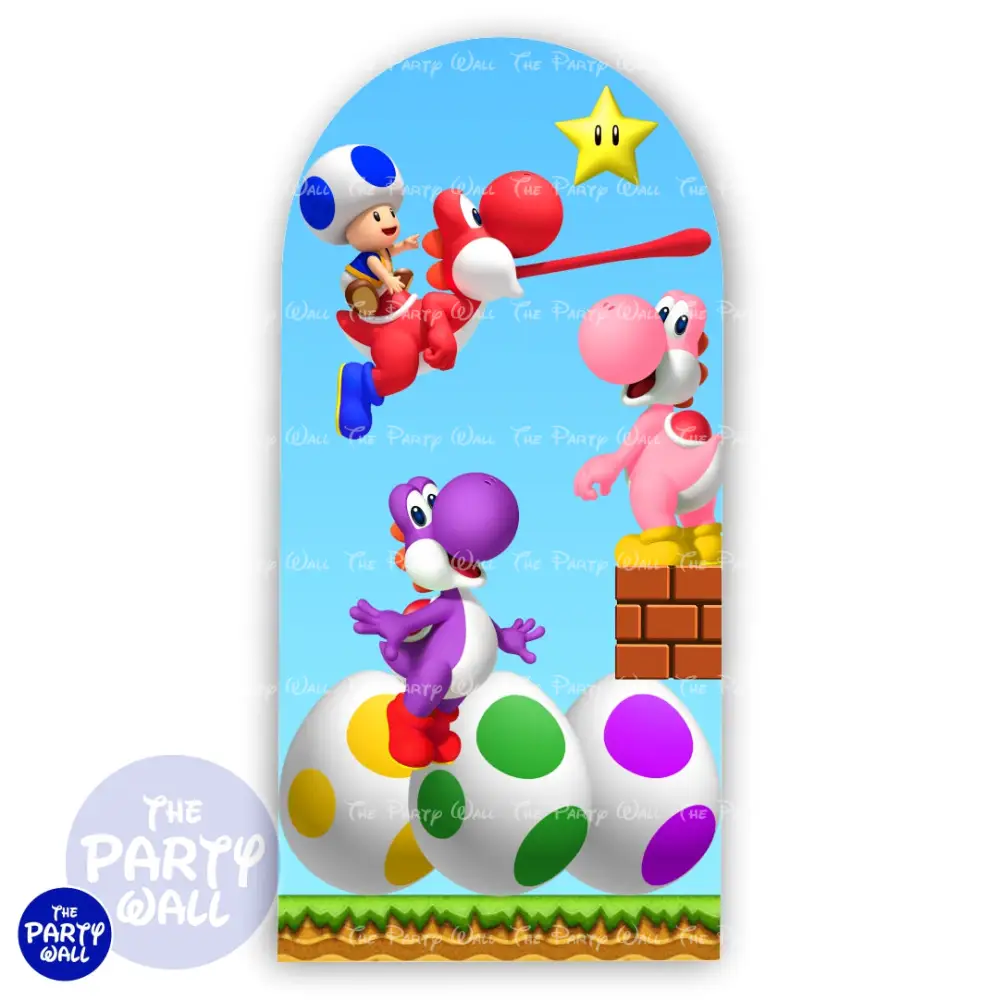 Super Mario - Funda para mampara de punta redonda o rectangular The Party Wall