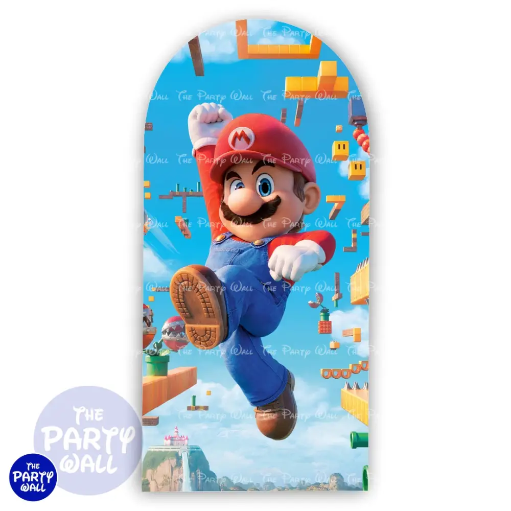 Super Mario - Funda para mampara de punta redonda o rectangular The Party Wall