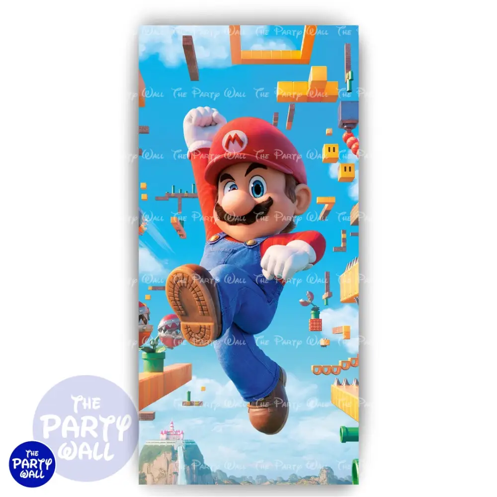 Super Mario - Funda para mampara de punta redonda o rectangular The Party Wall