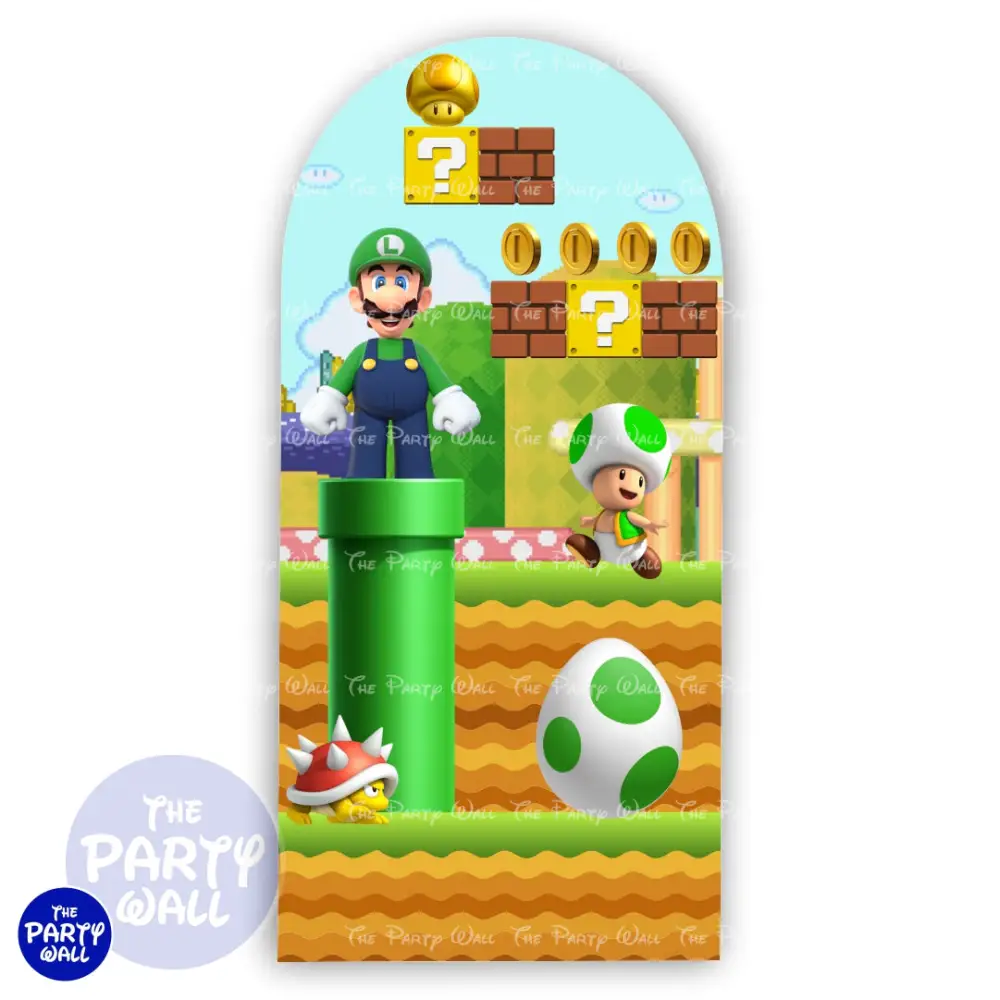 Super Mario - Funda para mampara de punta redonda o rectangular The Party Wall