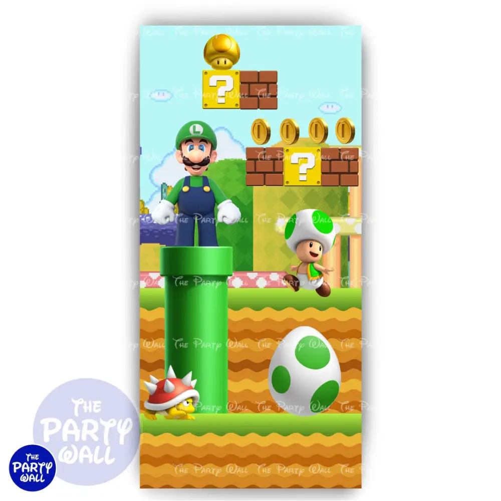 Super Mario - Funda para mampara de punta redonda o rectangular The Party Wall