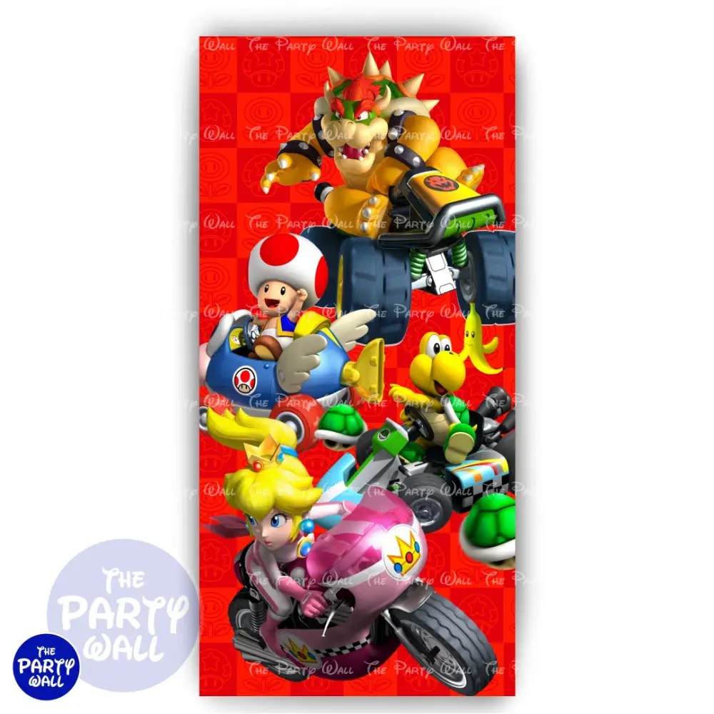 Super Mario - Funda para mampara de punta redonda o rectangular The Party Wall