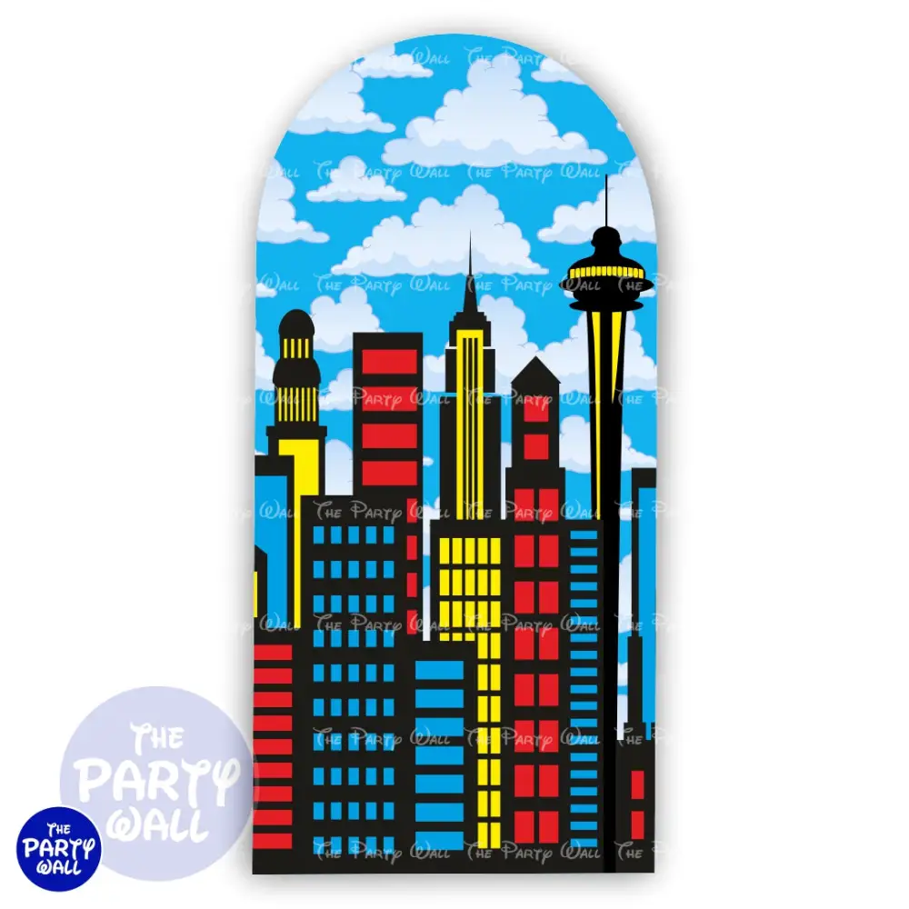Superman - Funda para mampara de punta redonda o rectangular The Party Wall
