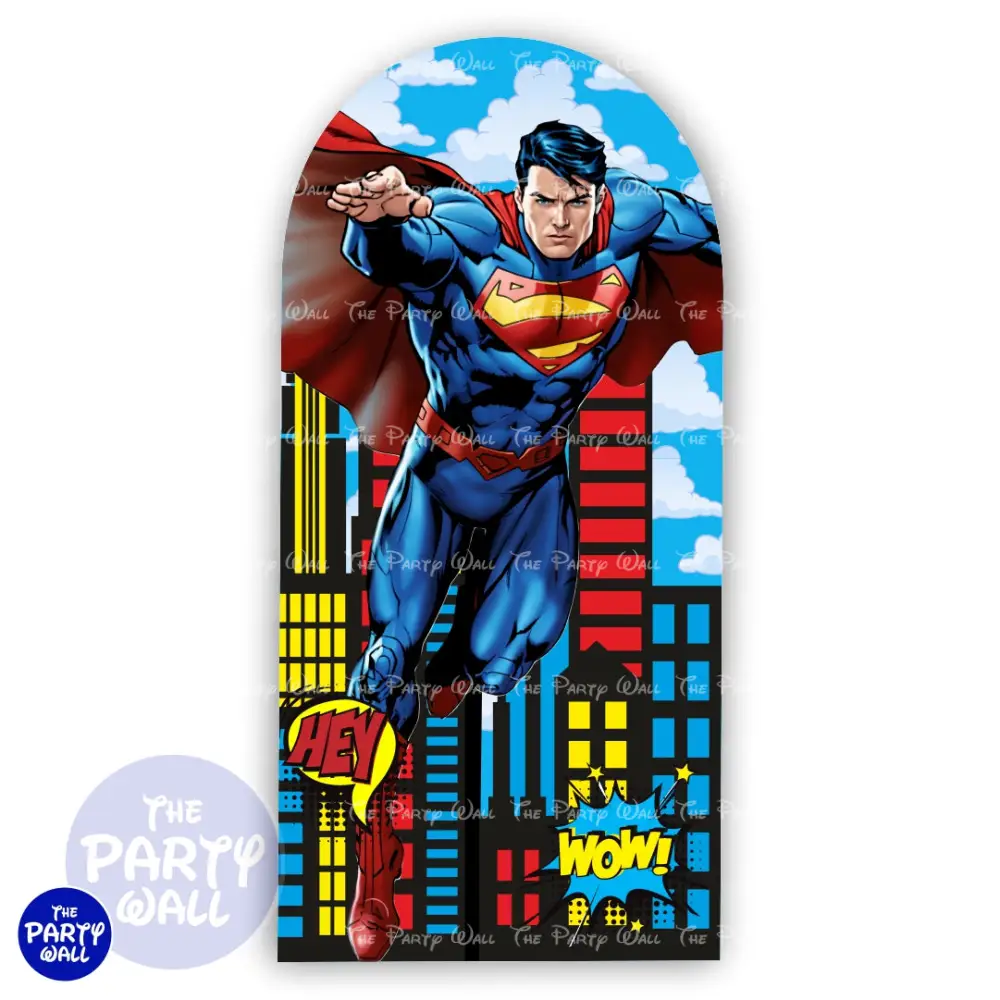 Superman - Funda para mampara de punta redonda o rectangular The Party Wall