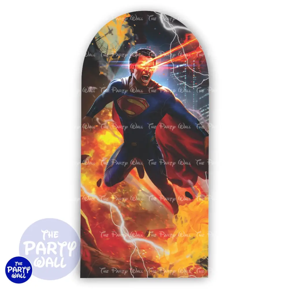 Superman - Funda para mampara de punta redonda o rectangular The Party Wall