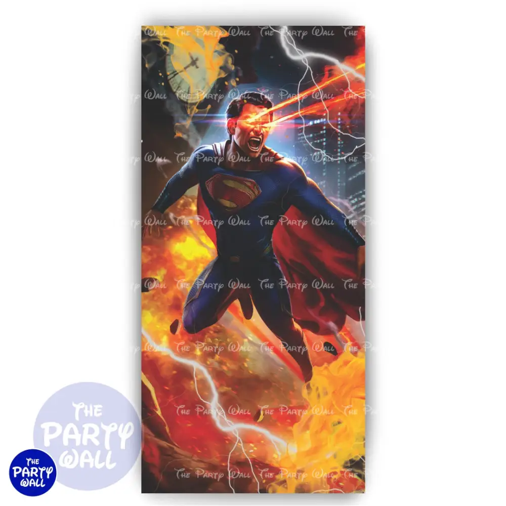 Superman - Funda para mampara de punta redonda o rectangular The Party Wall