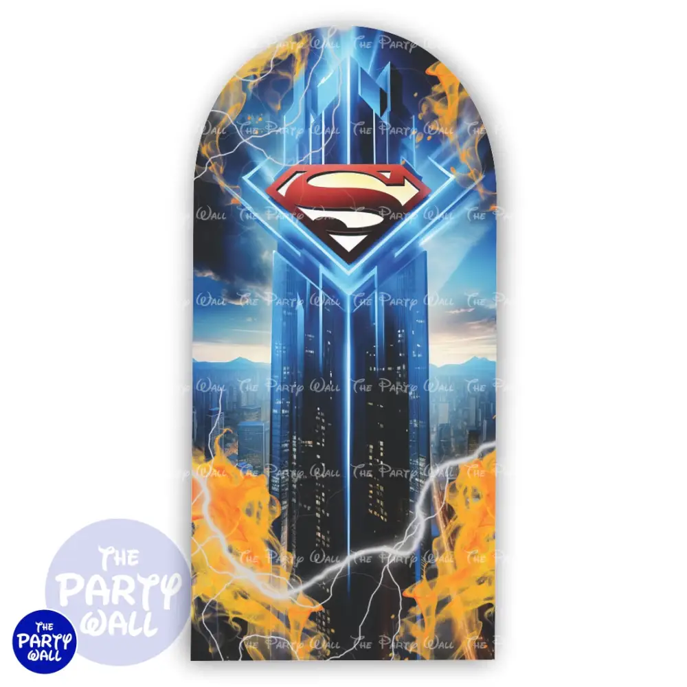 Superman - Funda para mampara de punta redonda o rectangular The Party Wall