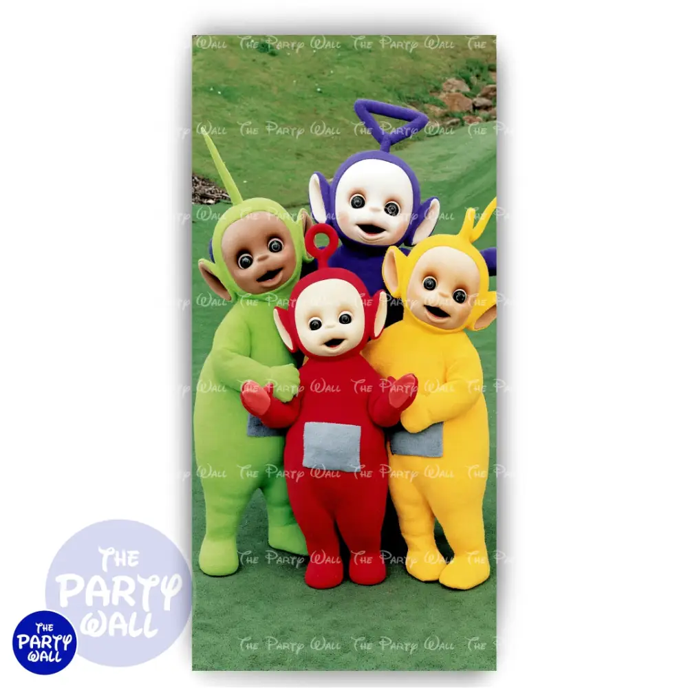 Teletubbies - Funda para mampara de punta redonda o rectangular The Party Wall