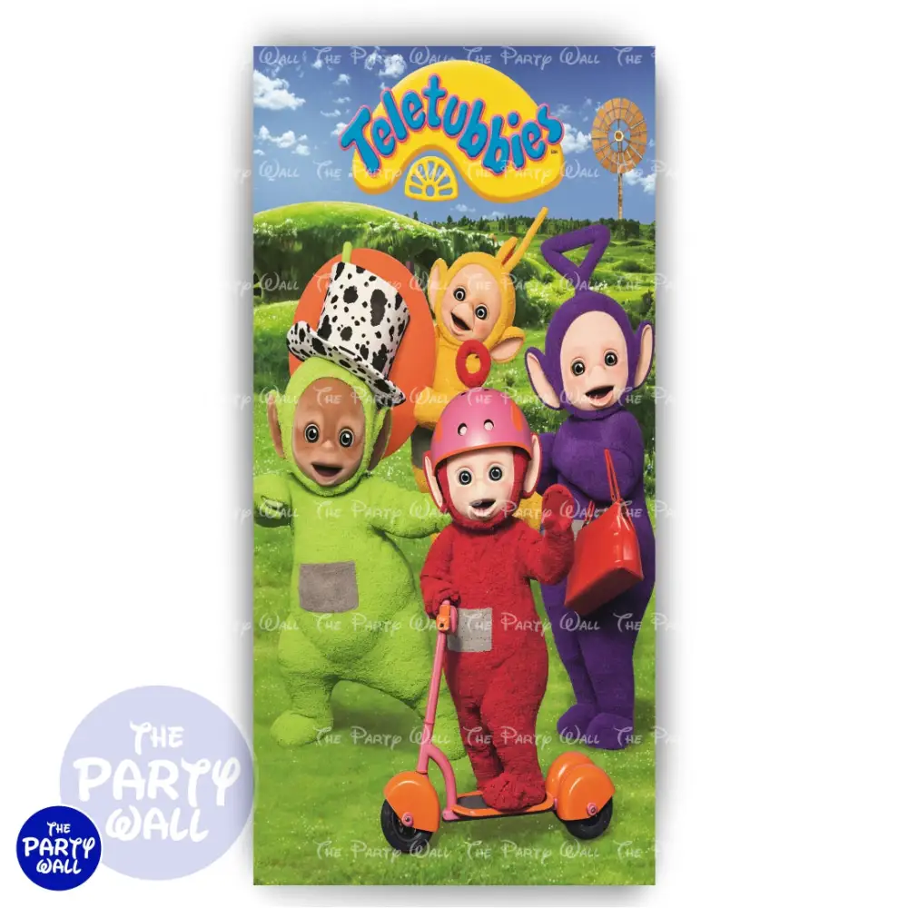 Teletubbies - Funda para mampara de punta redonda o rectangular The Party Wall