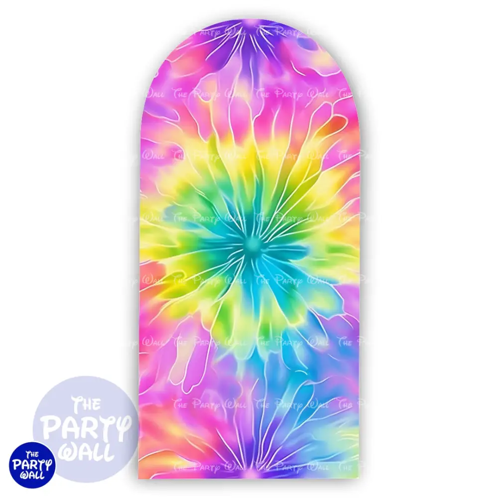 Tie Dye - Funda para mampara de punta redonda o rectangular The Party Wall