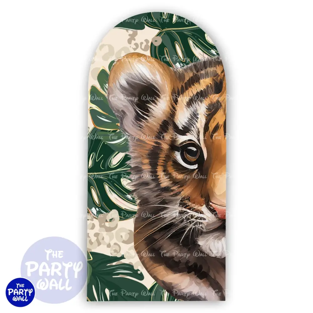 Tigre bebe - Funda para mampara de punta redonda o rectangular The Party Wall