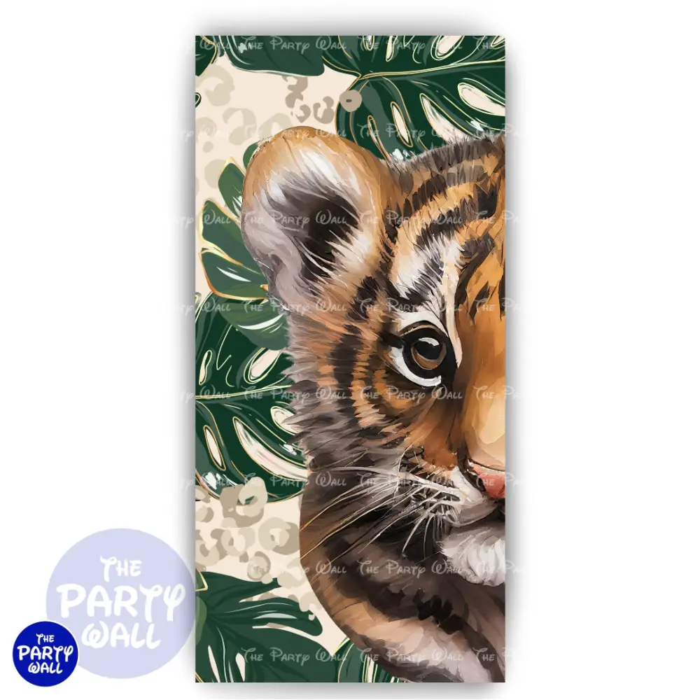 Tigre bebe - Funda para mampara de punta redonda o rectangular The Party Wall