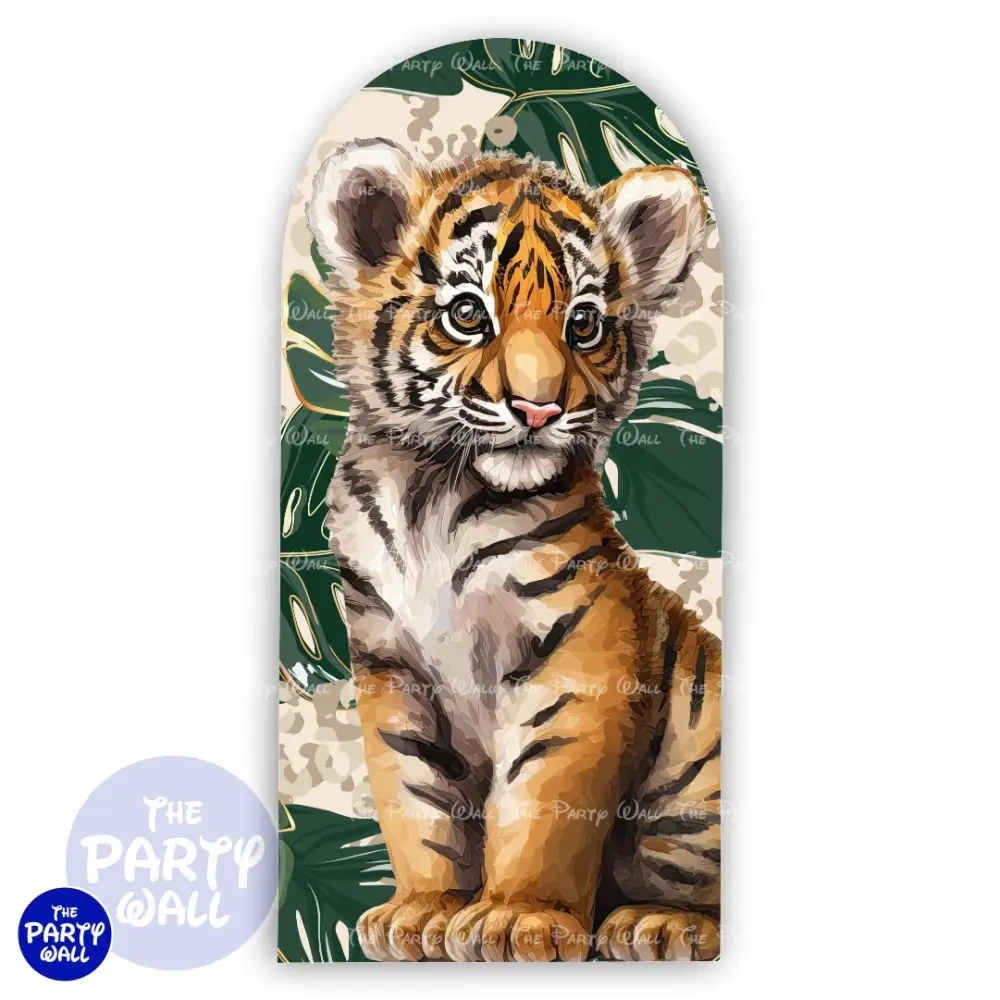Tigre bebe - Funda para mampara de punta redonda o rectangular The Party Wall