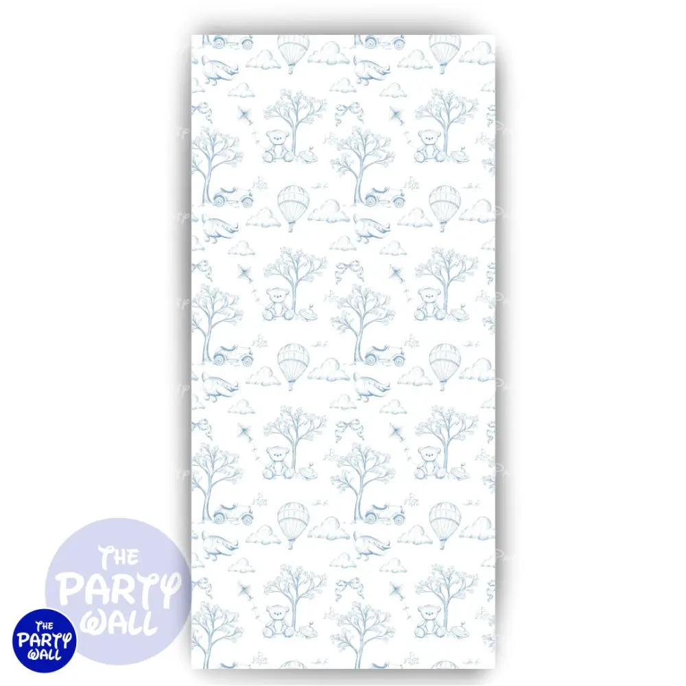 Toile de Jouy - Funda para mampara de punta redonda o rectangular The Party Wall