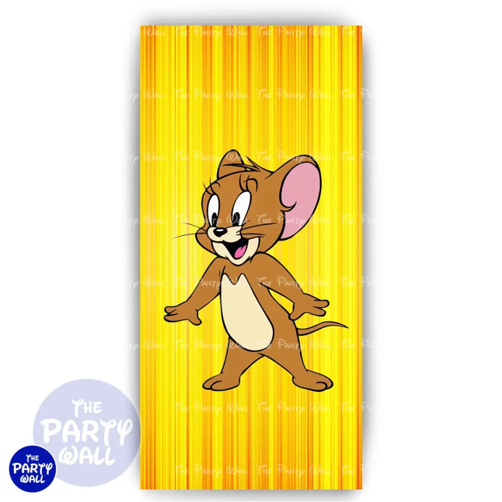 Tom y Jerry - Funda para mampara de punta redonda o rectangular The Party Wall