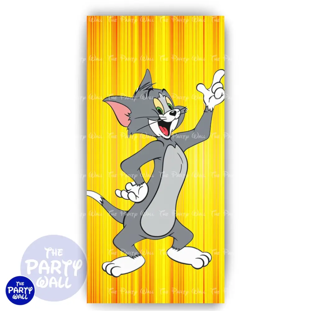 Tom y Jerry - Funda para mampara de punta redonda o rectangular The Party Wall