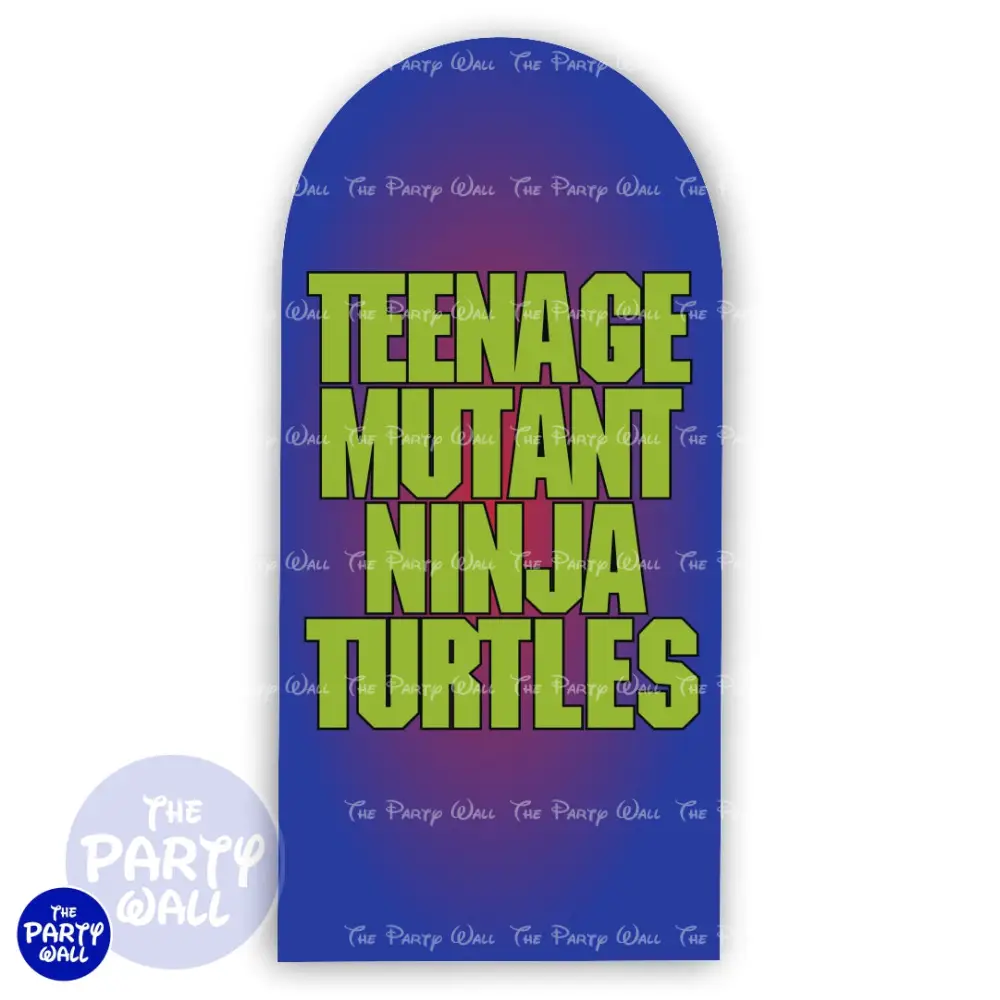 Tortugas Ninja - Funda para mampara de punta redonda o rectangular The Party Wall