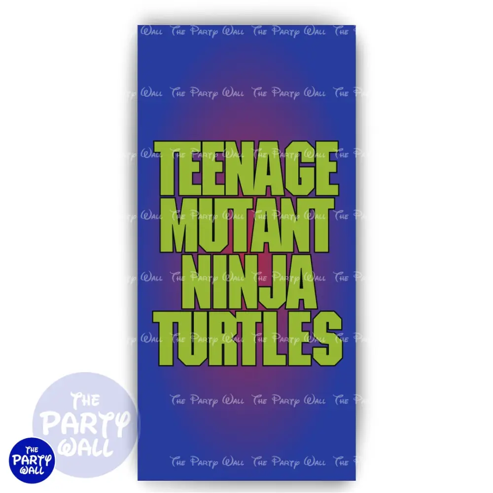 Tortugas Ninja - Funda para mampara de punta redonda o rectangular The Party Wall