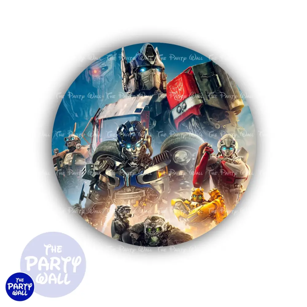 Transformers - Funda para mampara circular The Party Wall
