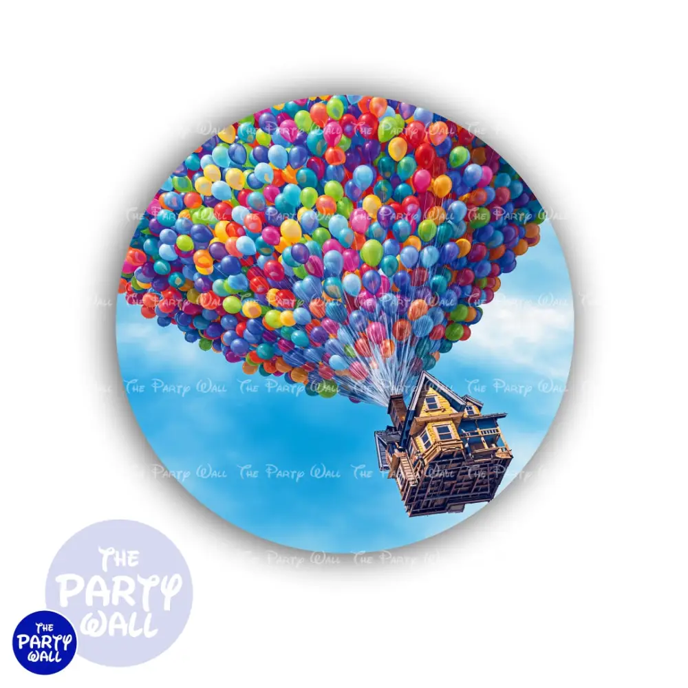 UP Una Aventura de Altura - Funda para mampara circular The Party Wall