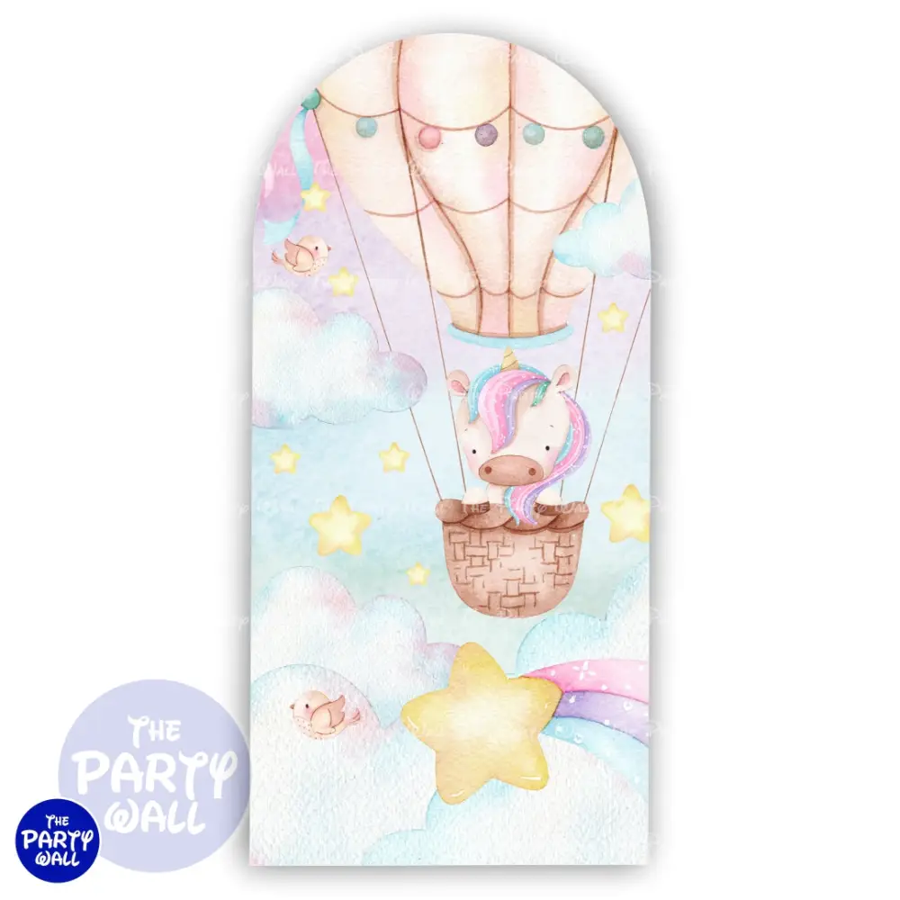Unicornio - Funda para mampara de punta redonda o rectangular The Party Wall