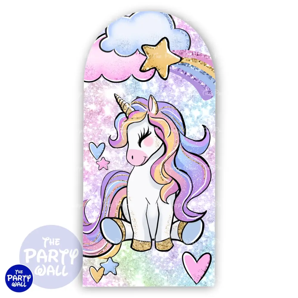 Unicornio - Funda para mampara de punta redonda o rectangular The Party Wall