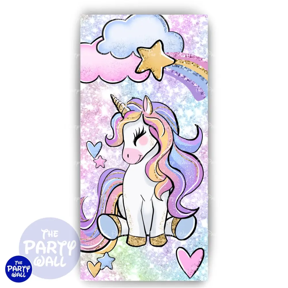 Unicornio - Funda para mampara de punta redonda o rectangular The Party Wall