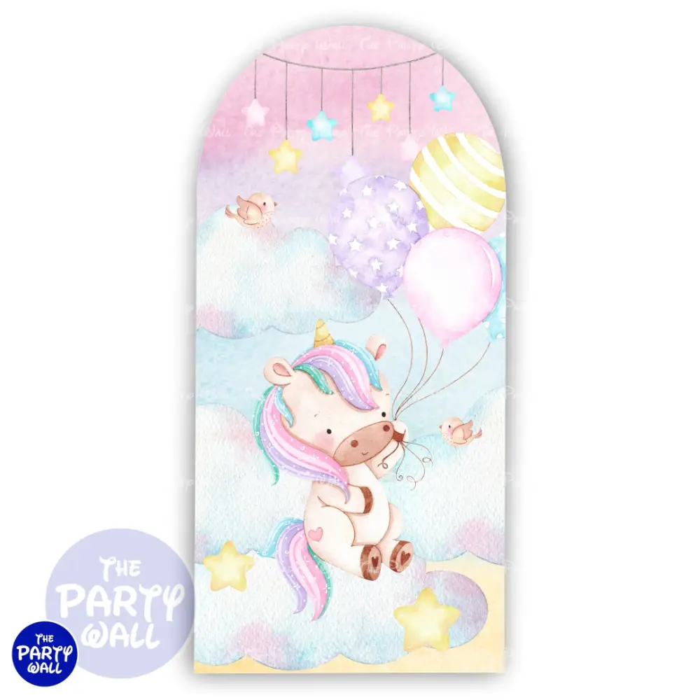 Unicornio - Funda para mampara de punta redonda o rectangular The Party Wall