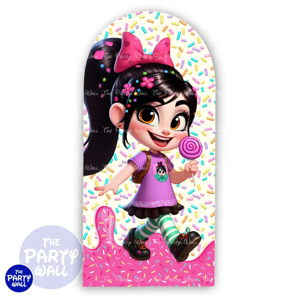 Vanellope - Funda para mampara de punta redonda o rectangular The Party Wall