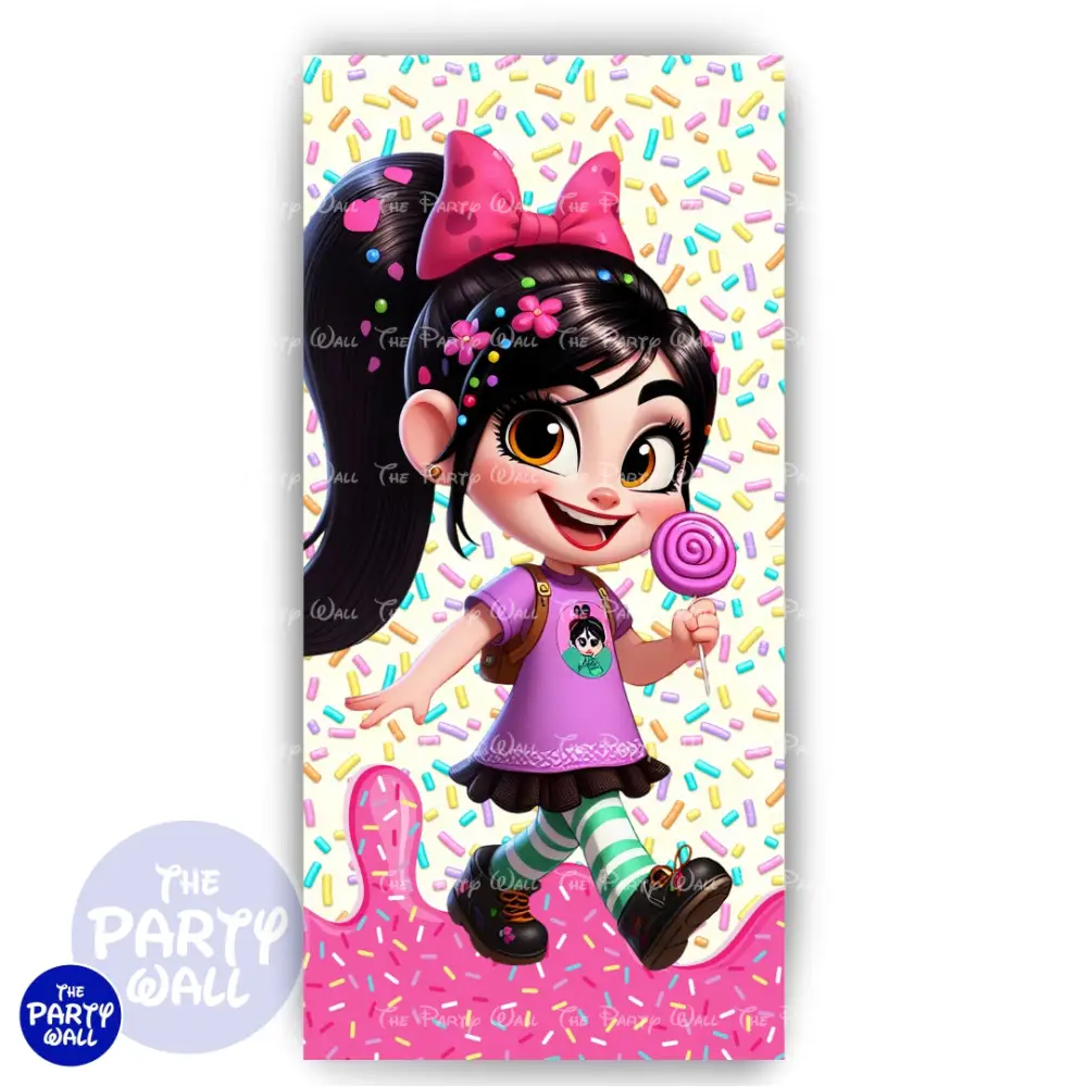 Vanellope - Funda para mampara de punta redonda o rectangular The Party Wall