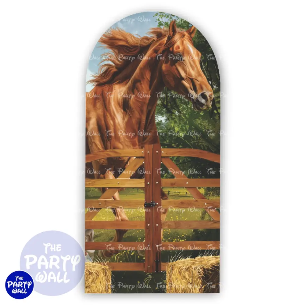 Vaquero - Funda para mampara de punta redonda o rectangular The Party Wall