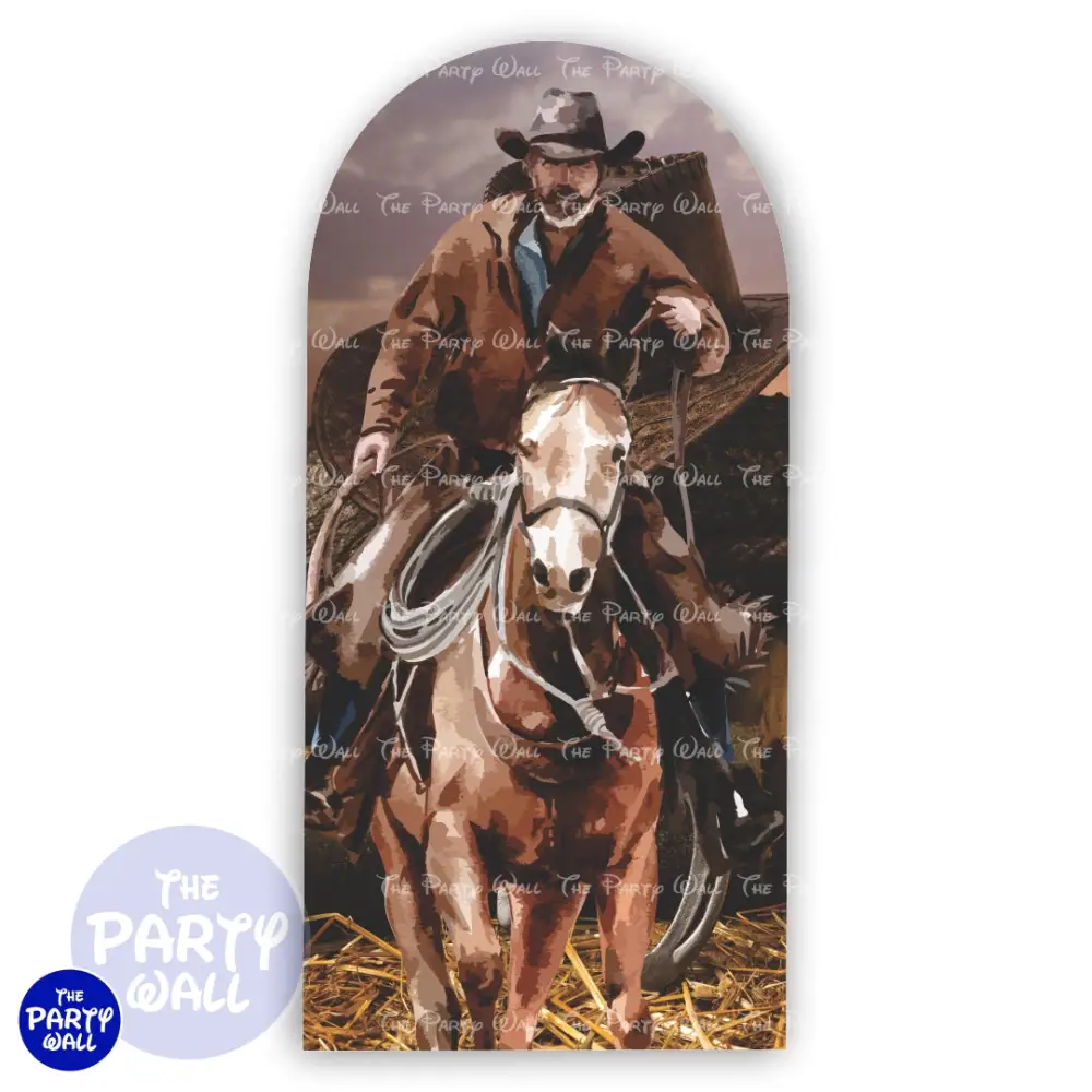 Vaquero - Funda para mampara de punta redonda o rectangular The Party Wall
