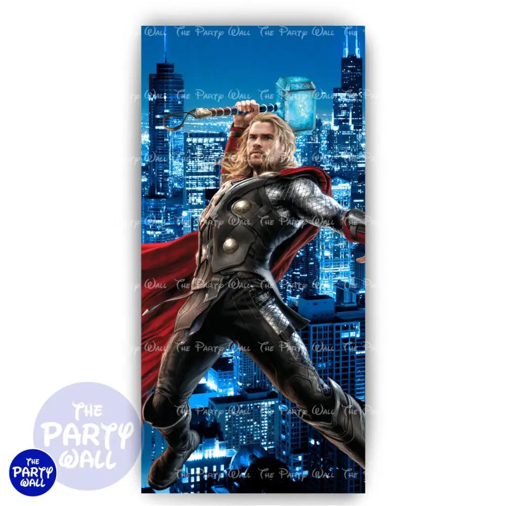 Vengadores - Funda para mampara de punta redonda o rectangular The Party Wall
