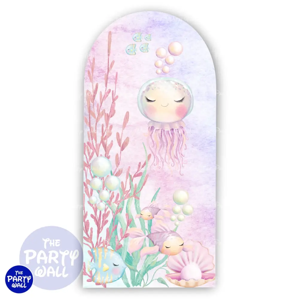 Vida Marina Cute - Funda para mampara de punta redonda o rectangular The Party Wall