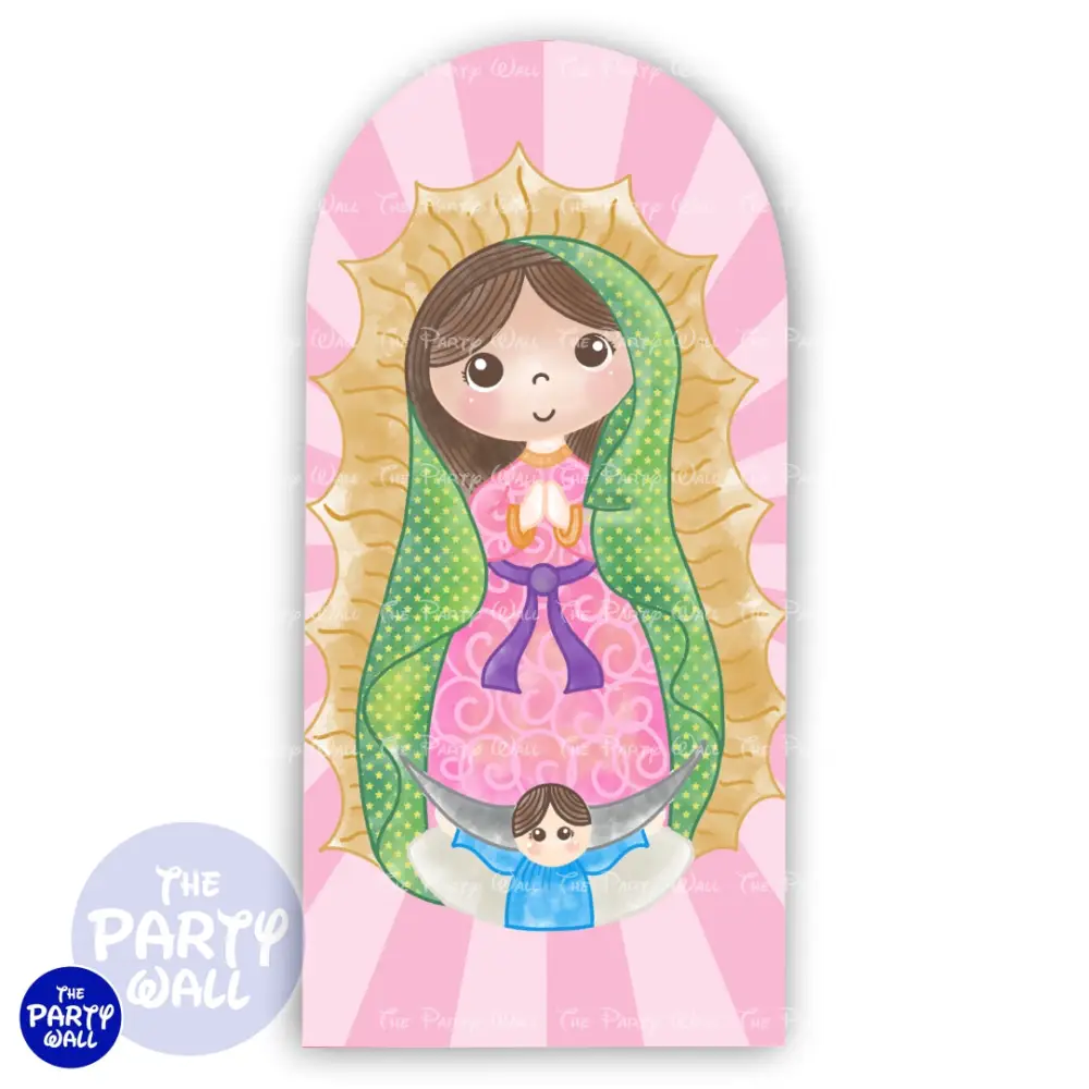 Virgen de Guadalupe - Funda para mampara de punta redonda o rectangular The Party Wall