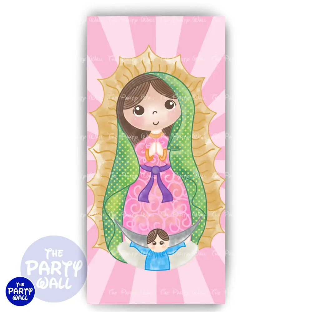 Virgen de Guadalupe - Funda para mampara de punta redonda o rectangular The Party Wall